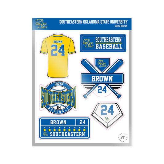 Southeastern - NCAA Baseball : David Brown - Sticker Sheet-0
