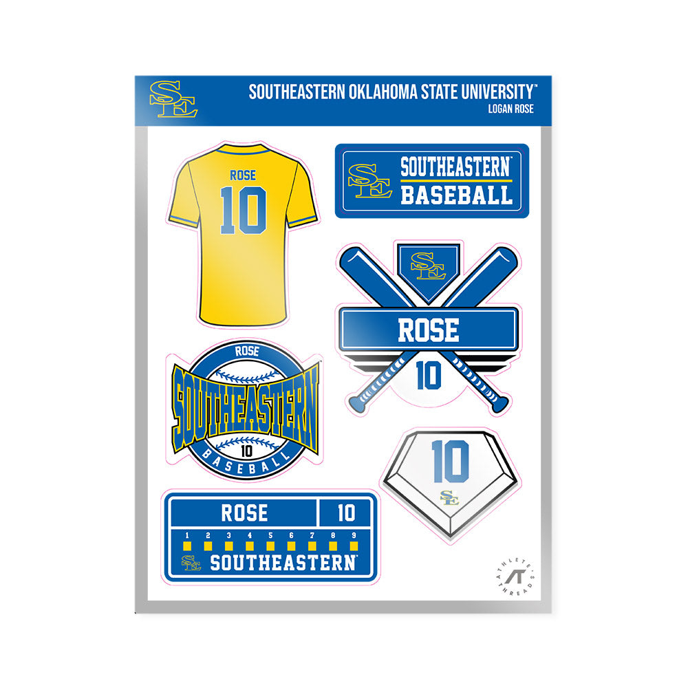 Southeastern - NCAA Baseball : Logan Rose - Sticker Sheet-0