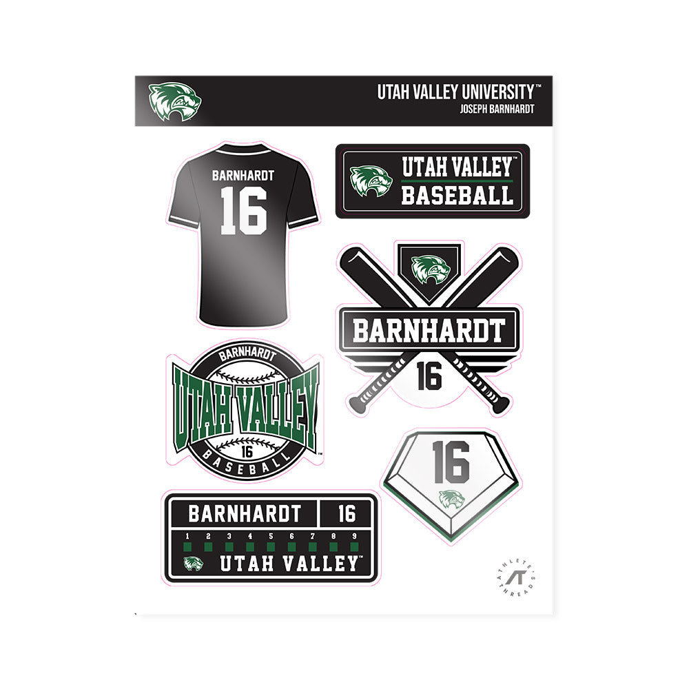 Utah Valley - NCAA Baseball : Joseph Barnhardt - Sticker Sheet-0