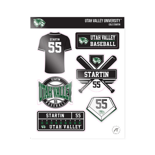 Utah Valley - NCAA Baseball : Cole Startin - Sticker Sheet-0