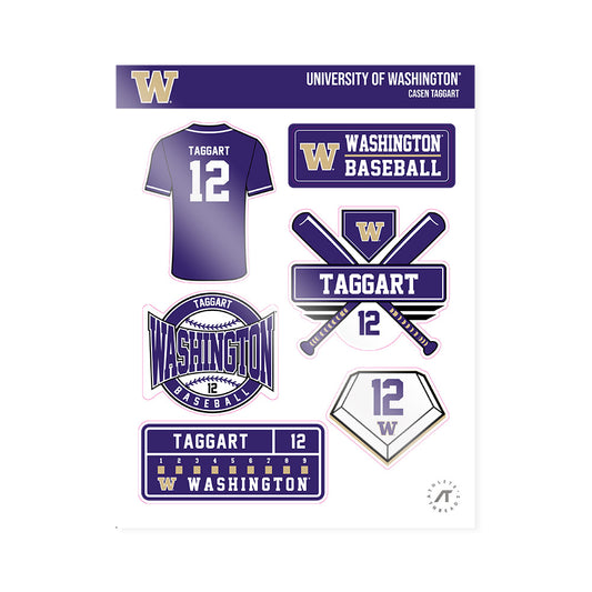 Washington - NCAA Baseball : Casen Taggart - Sticker Sheet-0