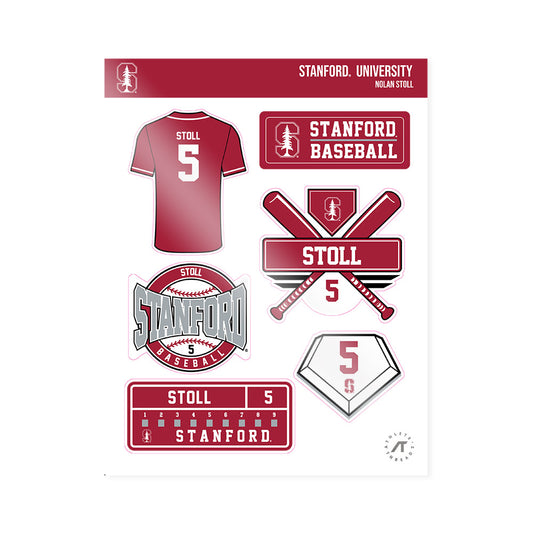 Stanford - NCAA Baseball : Nolan Stoll - Sticker Sheet-0