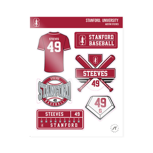 Stanford - NCAA Baseball : Austin Steeves - Sticker Sheet-0