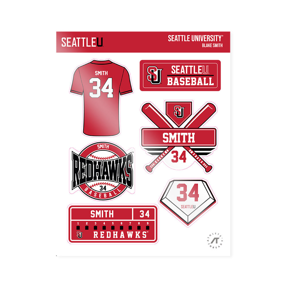 Seattle - NCAA Baseball : Blake Smith - Sticker Sheet-0