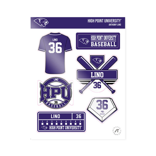 High Point - NCAA Baseball : Anthony Lino - Sticker Sheet-0
