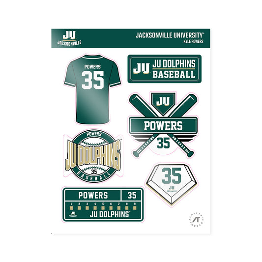 Jacksonville - NCAA Baseball : Kyle Powers - Sticker Sheet-0