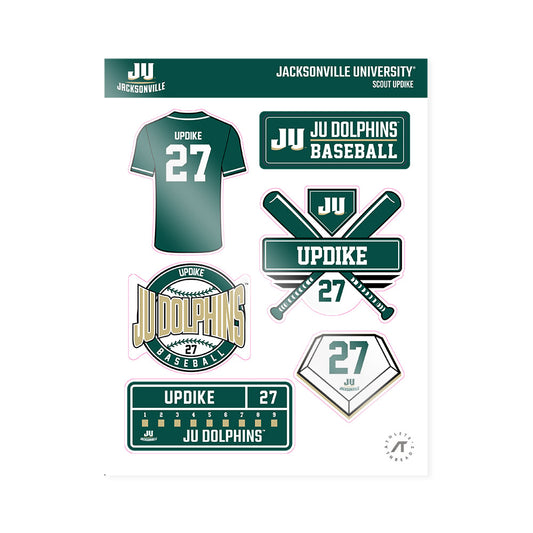 Jacksonville - NCAA Baseball : Scout Updike - Sticker Sheet-0