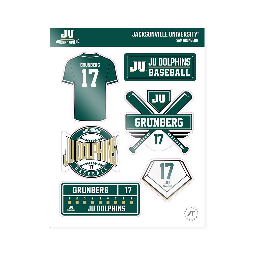 Jacksonville - NCAA Baseball : Sam Grunberg - Sticker Sheet-0