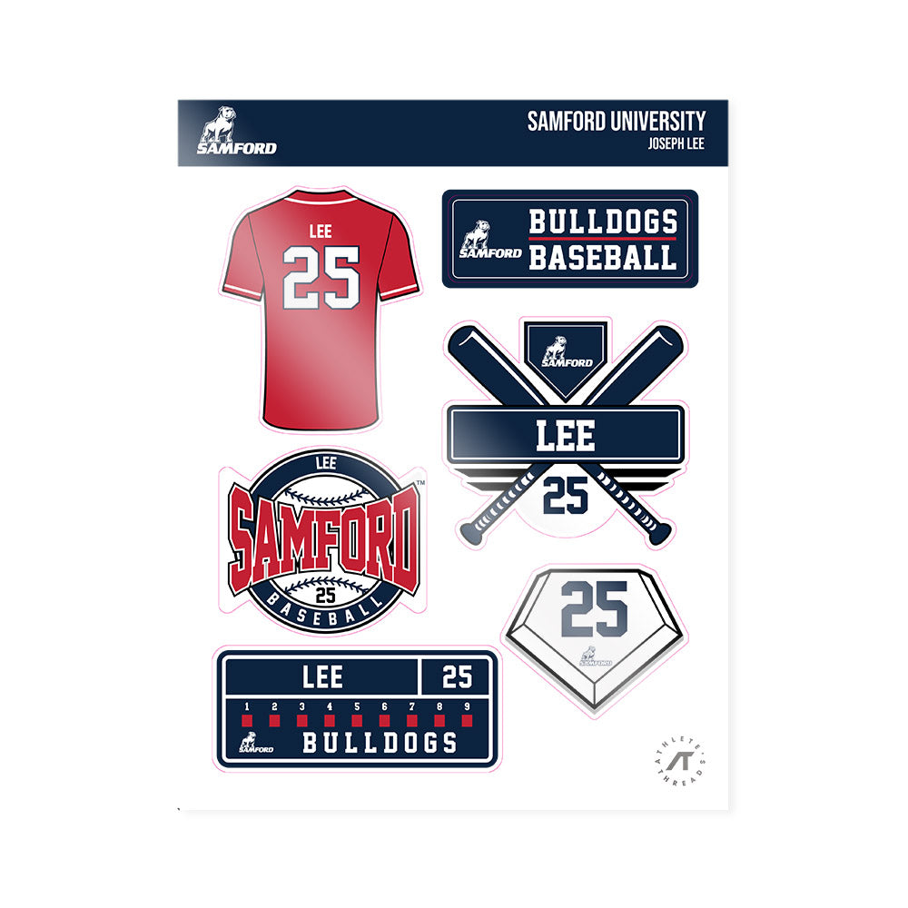 Samford - NCAA Baseball : Joseph Lee - Sticker Sheet-0