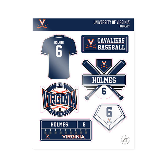Virginia - NCAA Baseball : RJ Holmes - Sticker Sheet-0