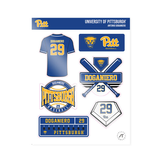 Pittsburgh - NCAA Baseball : Antonio Doganiero - Sticker Sheet-0