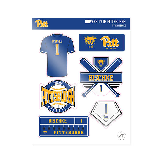 Pittsburgh - NCAA Baseball : Tyler Bischke - Sticker Sheet-0