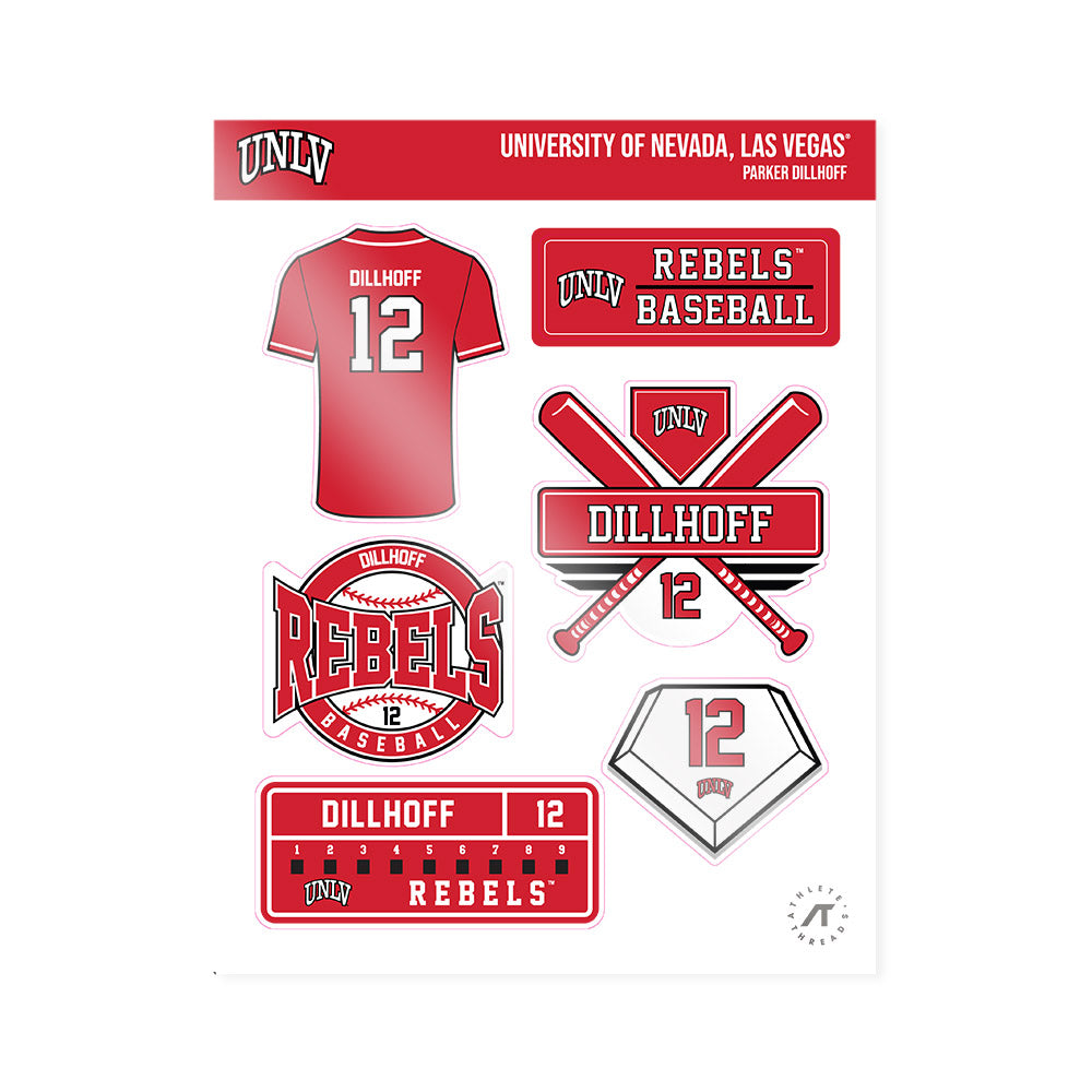 UNLV - NCAA Baseball : Parker Dillhoff - Sticker Sheet-0