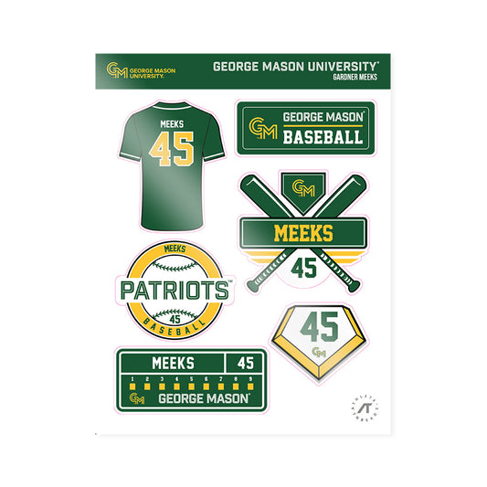 GMU - NCAA Baseball : Gardner Meeks - Sticker Sheet-0