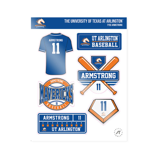 Texas Arlington - NCAA Baseball : Tyce Armstrong - Sticker Sheet-0