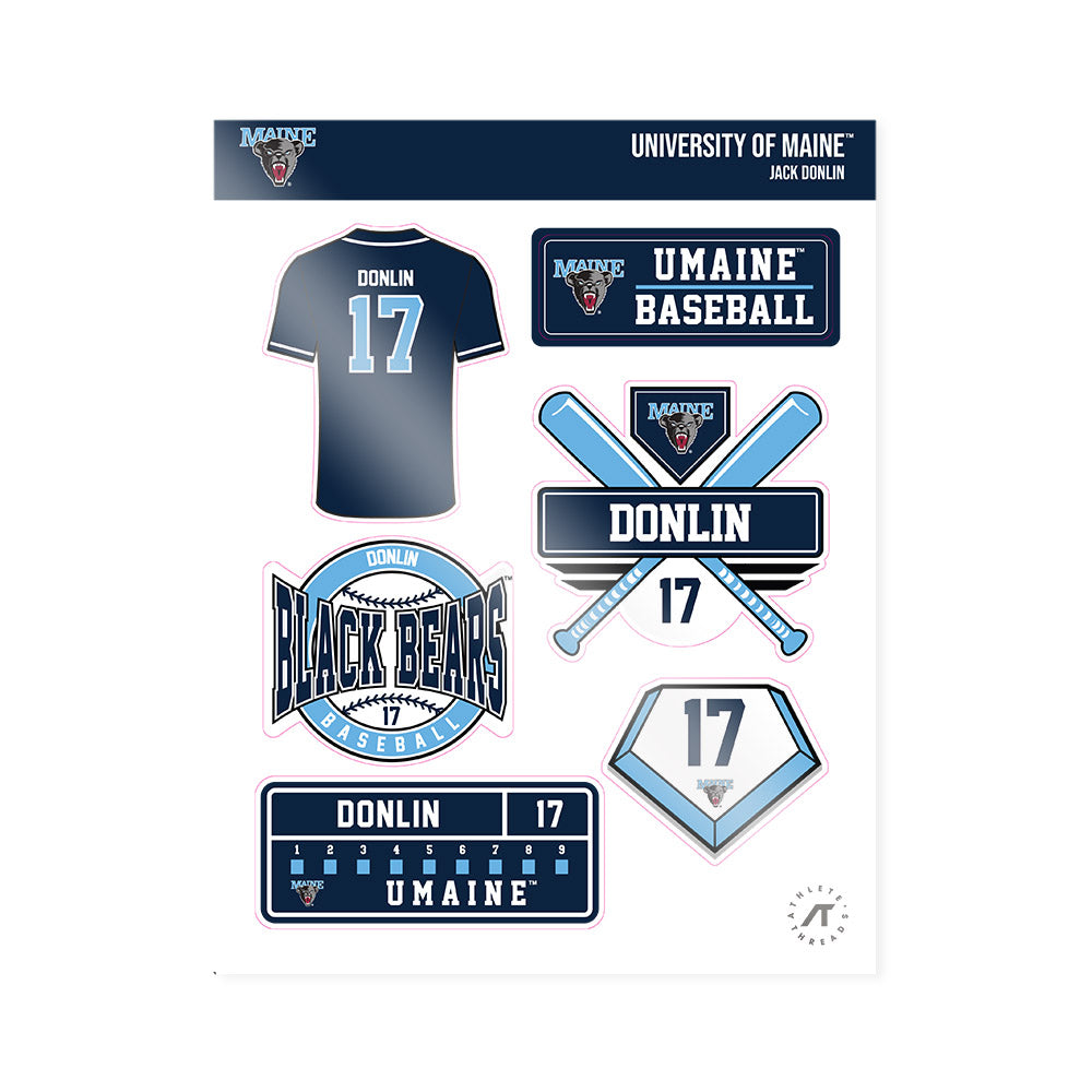 Maine - NCAA Baseball : Jack Donlin - Sticker Sheet-0