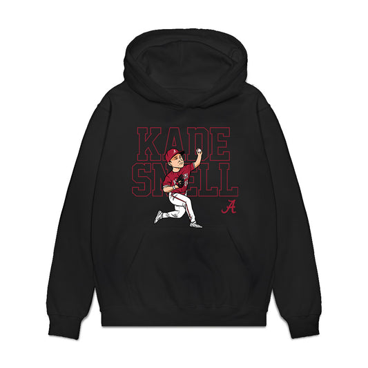 Alabama - NCAA Baseball : Kade Snell - Player Illustration Premium Hooded Sweatshirt-0