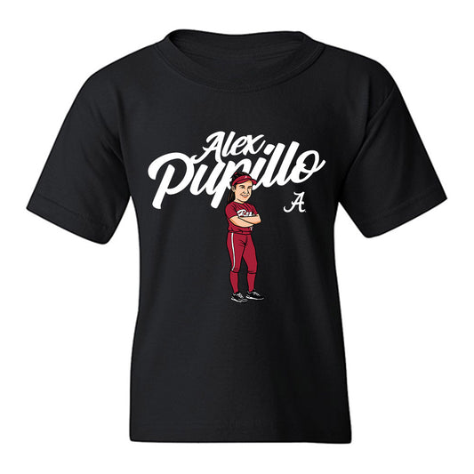 Alabama - NCAA Softball : Alexis Pupillo - Player Illustration Youth T-Shirt-0