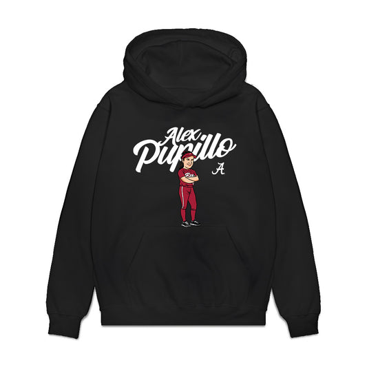Alabama - NCAA Softball : Alexis Pupillo - Player Illustration Premium Hooded Sweatshirt-0