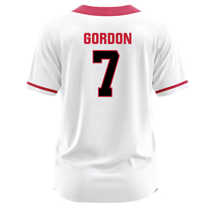 Georgia - NCAA Softball : Sarah Gordon - White Jersey-1