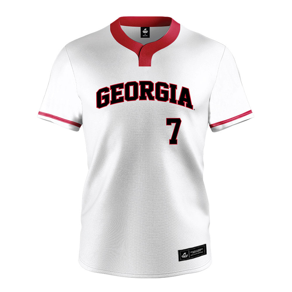 Georgia - NCAA Softball : Sarah Gordon - White Jersey-0
