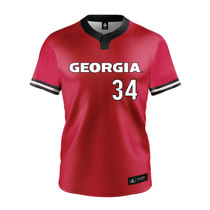 Georgia - NCAA Softball : Randi Roelling - Red Jersey-0