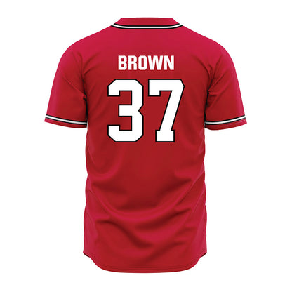 Georgia - NCAA Baseball : Zachary Brown - Red Jersey-1