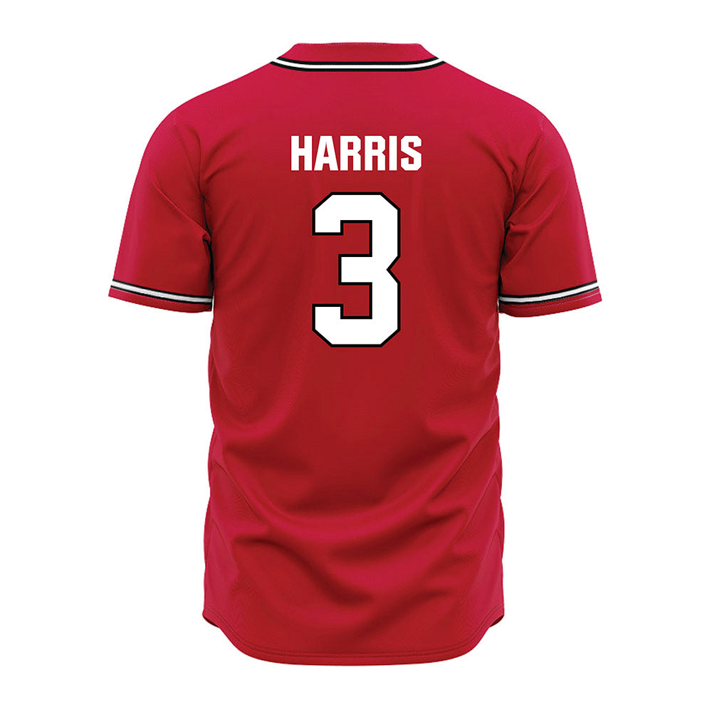 Georgia - NCAA Baseball : Zach Harris - Red Jersey-1