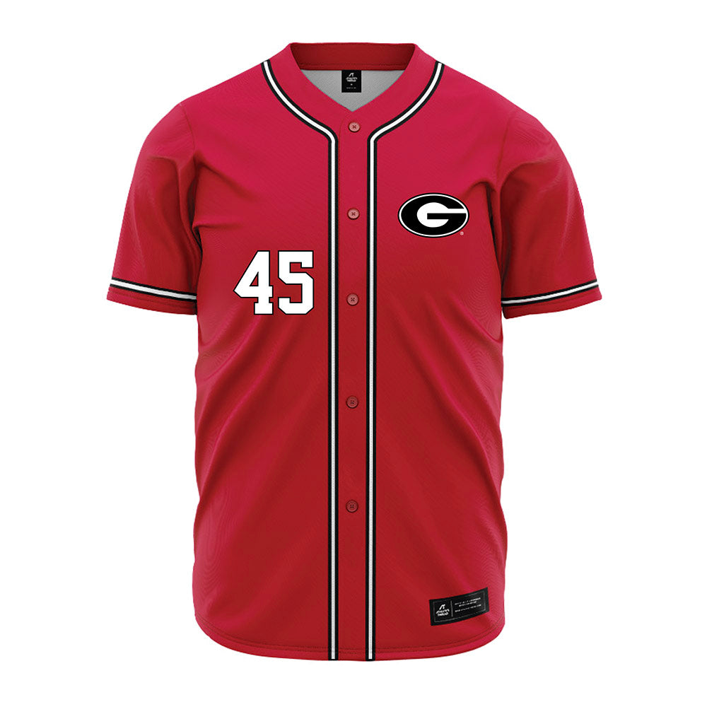 Georgia - NCAA Baseball : Bradley Stewart - Red Jersey-0