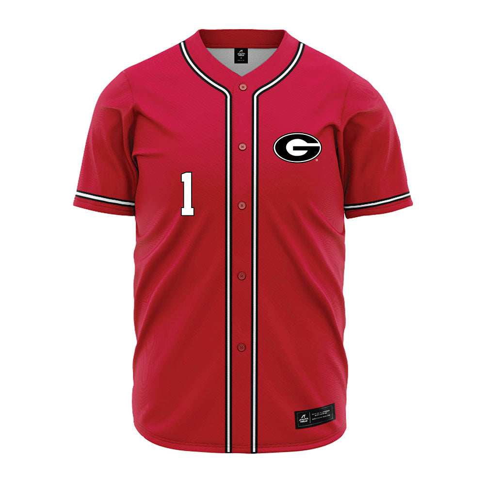 Georgia - NCAA Baseball : Tre Phelps - Red Jersey-0