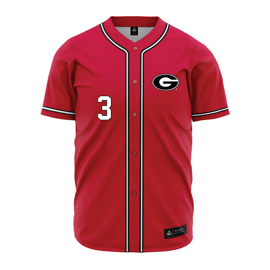Georgia - NCAA Baseball : Daniel Jackson - Red Jersey-0