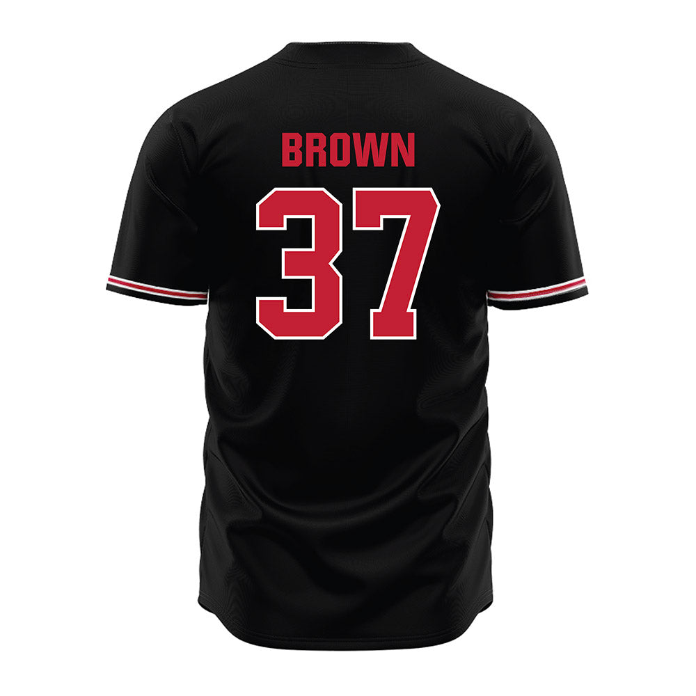Georgia - NCAA Baseball : Zachary Brown - Black Jersey-1