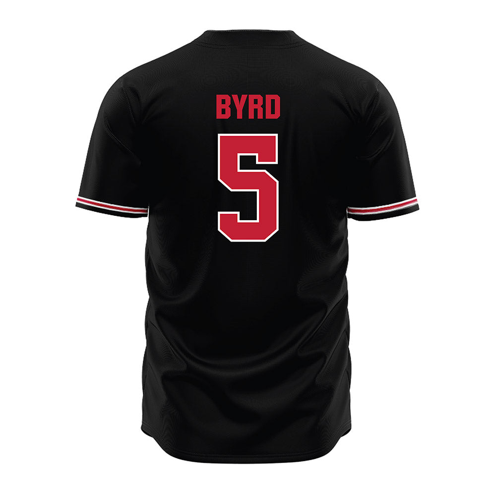Georgia - NCAA Baseball : Justin Byrd - Black Jersey-1