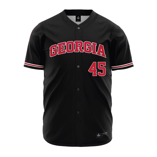 Georgia - NCAA Baseball : Bradley Stewart - Black Jersey-0