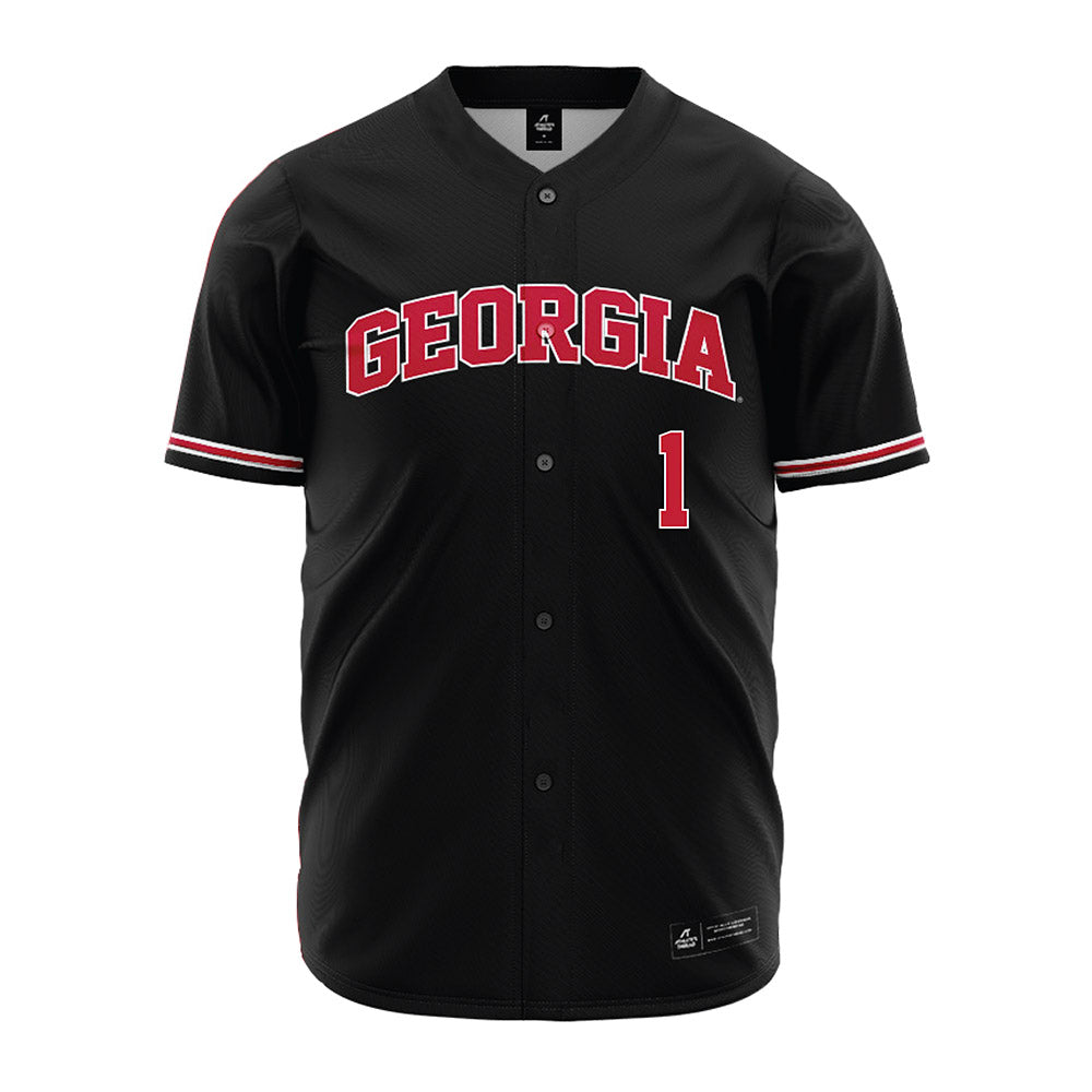 Georgia - NCAA Baseball : Tre Phelps - Black Jersey-0