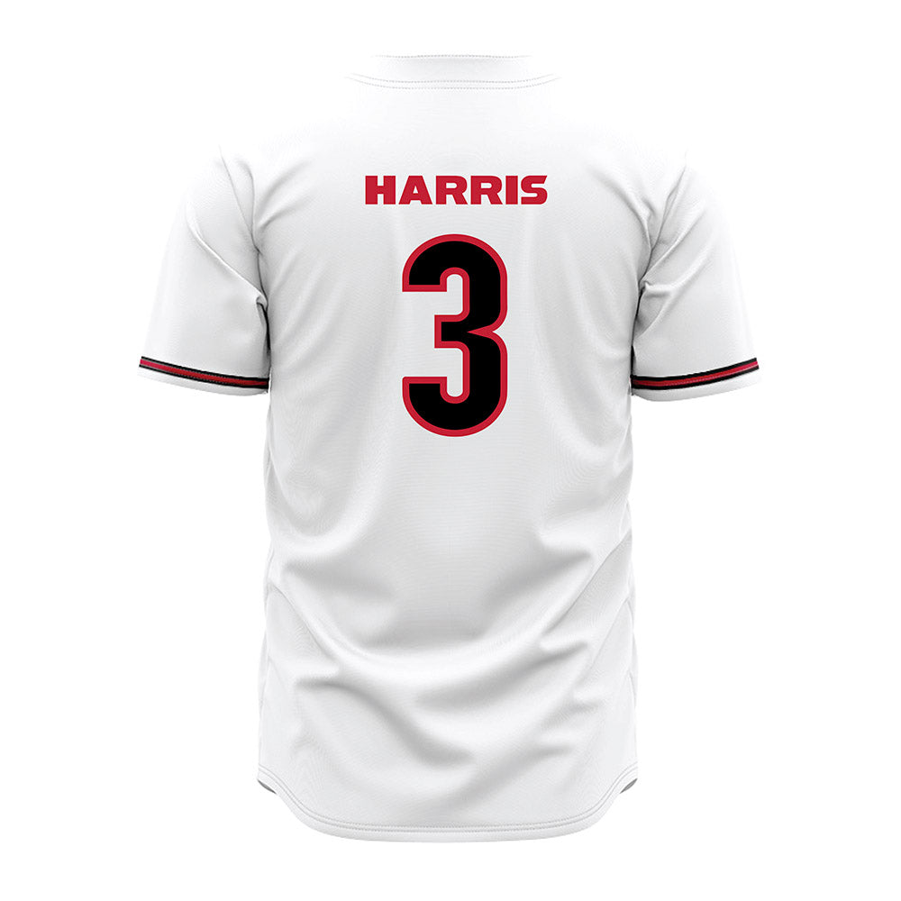 Georgia - NCAA Baseball : Zach Harris - White Jersey-1