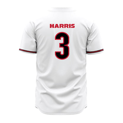 Georgia - NCAA Baseball : Zach Harris - White Jersey-1