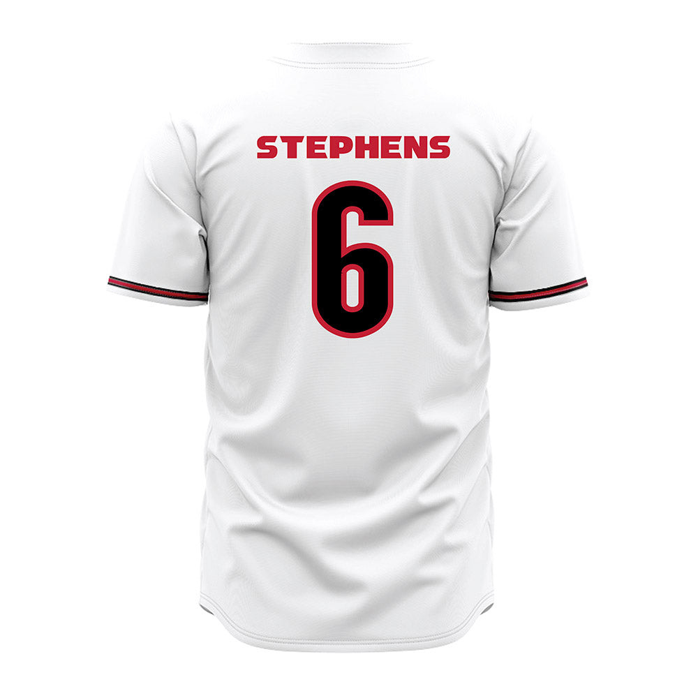 Georgia - NCAA Baseball : Jordan Stephens - White Jersey-1