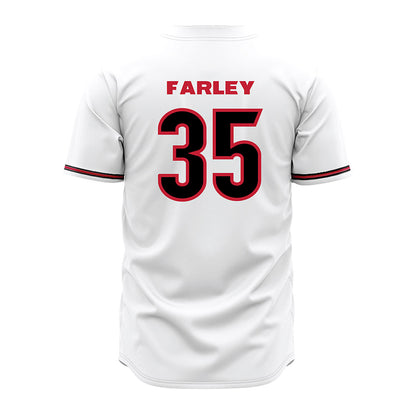 Georgia - NCAA Baseball : Paul Farley - White Jersey-1