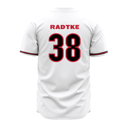 Georgia - NCAA Baseball : DJ Radtke - White Jersey-1