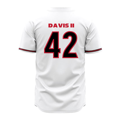 Georgia - NCAA Baseball : Alton Davis II - White Jersey-1