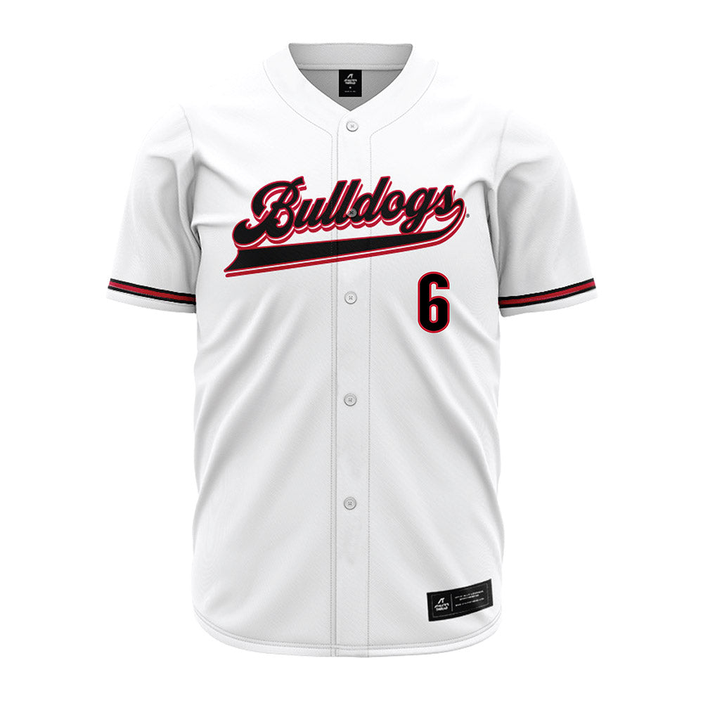 Georgia - NCAA Baseball : Jordan Stephens - White Jersey-0
