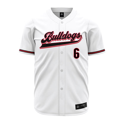 Georgia - NCAA Baseball : Jordan Stephens - White Jersey-0
