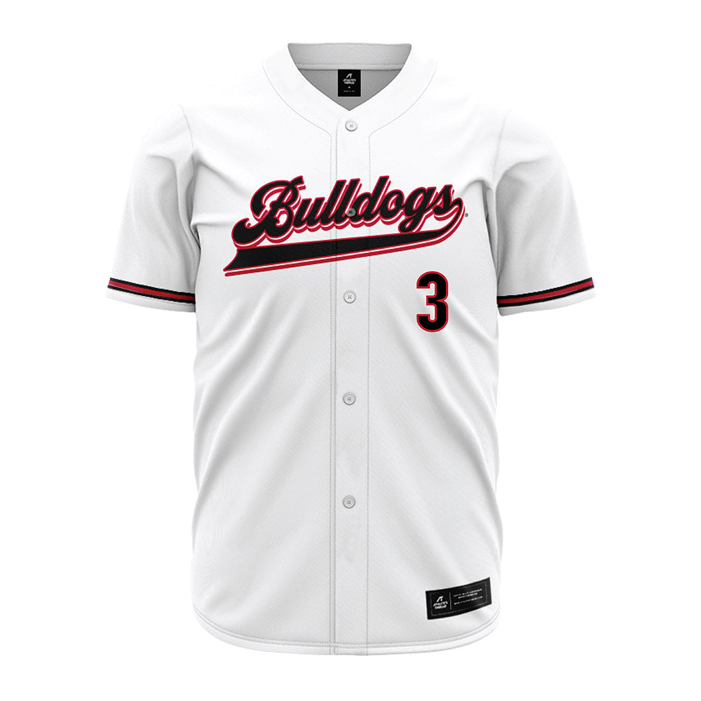 Georgia - NCAA Baseball : Zach Harris - White Jersey-0
