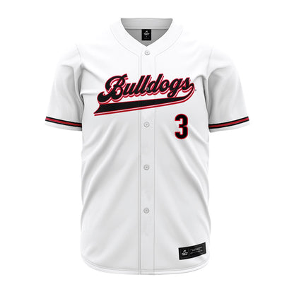Georgia - NCAA Baseball : Zach Harris - White Jersey-0