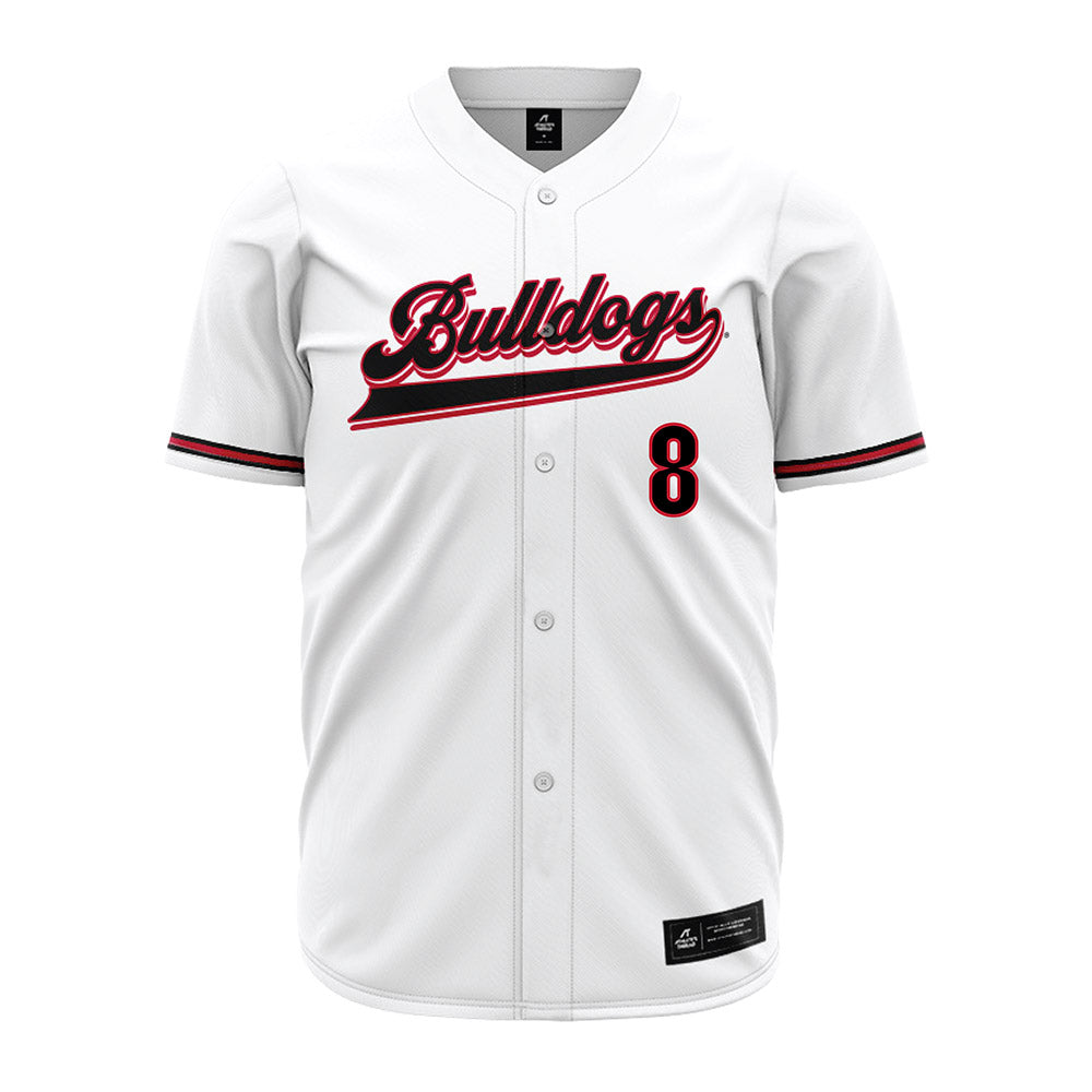 Georgia - NCAA Baseball : Rylan Lujo - White Jersey-0