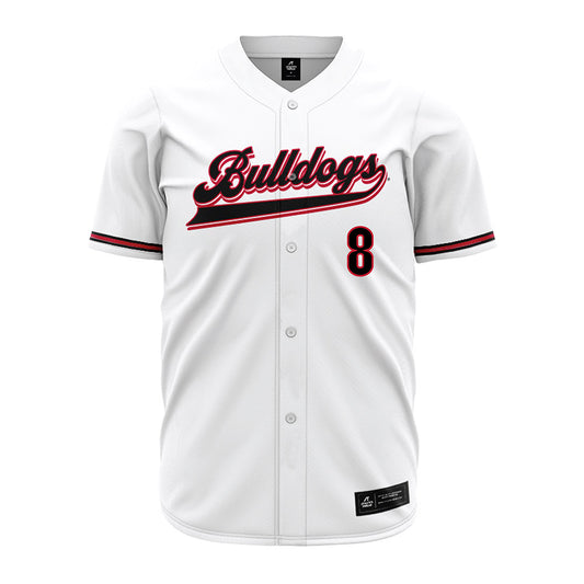 Georgia - NCAA Baseball : Rylan Lujo - White Jersey-0