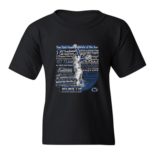 Penn State - NCAA Softball : Bridget Nemeth - Collage Youth T-Shirt-0