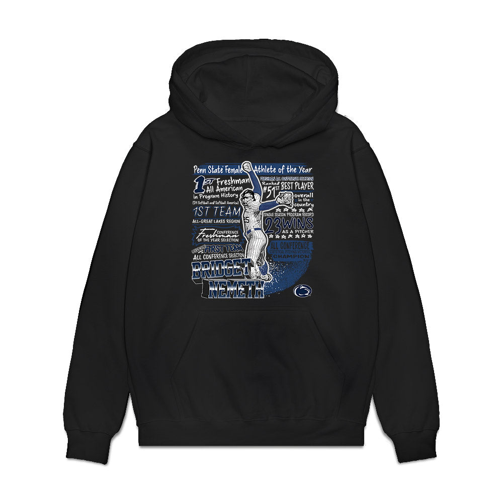 Penn State - NCAA Softball : Bridget Nemeth - Collage Premium Hooded Sweatshirt-0