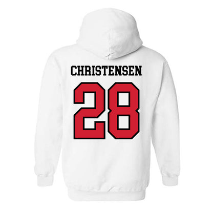 UNLV - NCAA Football : Logan Christensen - Classic Shersey Hooded Sweatshirt-1